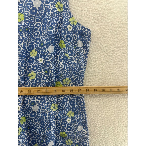 So Blue Sigrid Olsen Sleeveless Dress Women's Blue Multi Floral Size 12 - Picture 6 of 12